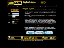 Tablet Screenshot of kingclubcasino.com